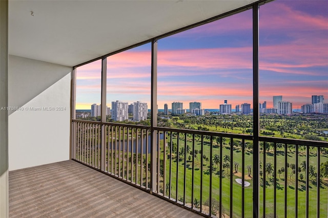 view of sunroom