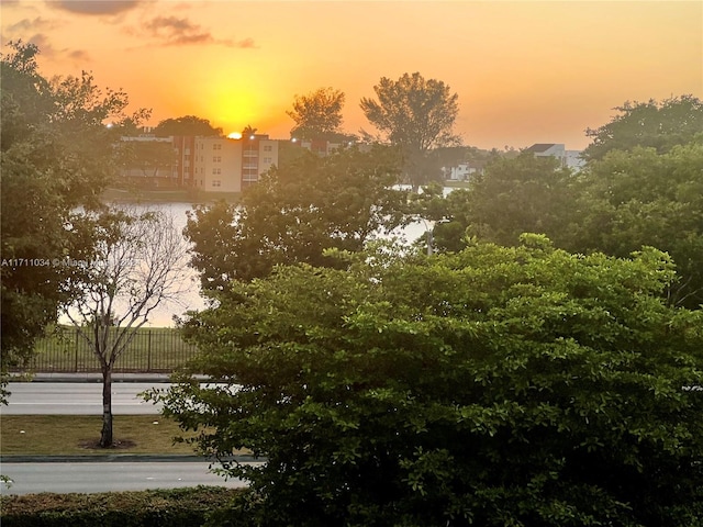 view of nature at dusk