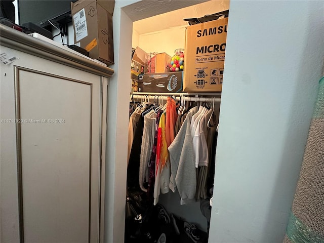 view of closet