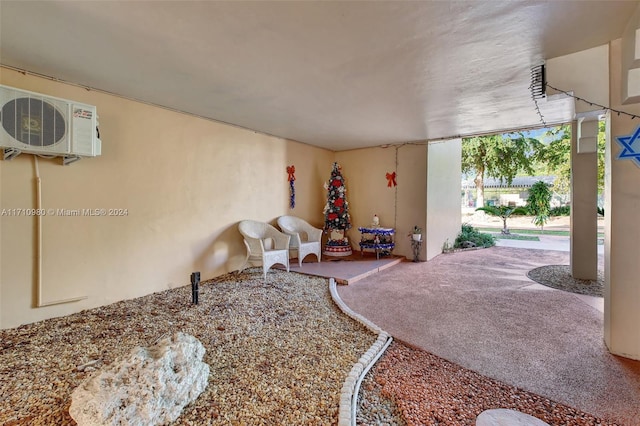 view of yard featuring ac unit and a patio area