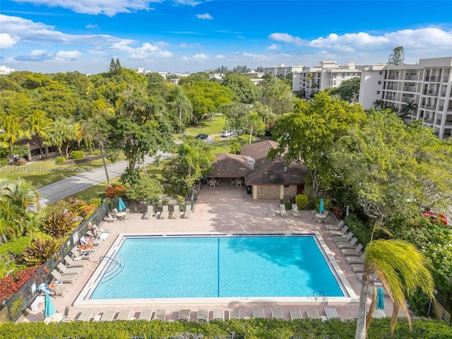 view of pool