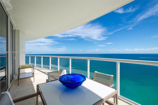 18671 Collins Ave Unit 3101, Sunny Isles Beach, FL 33160 - balcony featuring a water view