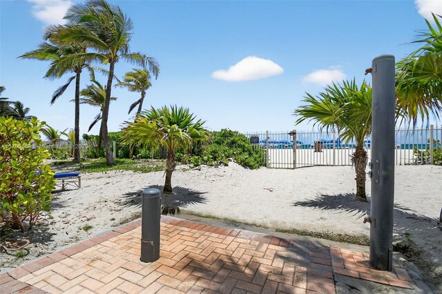 18671 Collins Ave Unit 3101, Sunny Isles Beach, FL 33160 - view of patio featuring a water view