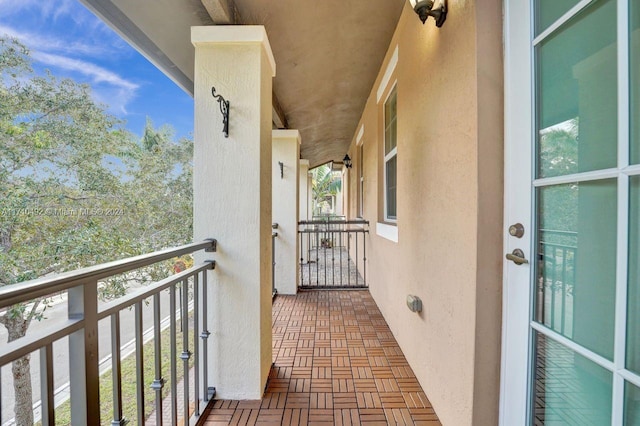 view of balcony