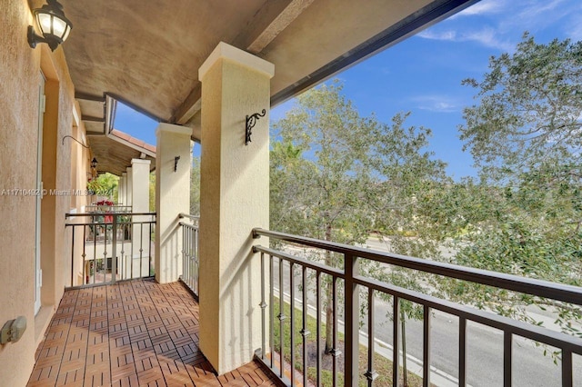 view of balcony