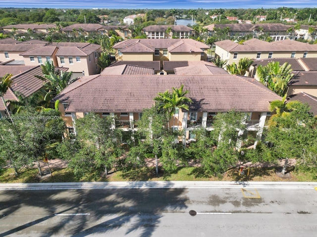 drone / aerial view featuring a residential view