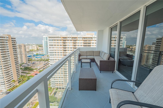 balcony with an outdoor living space