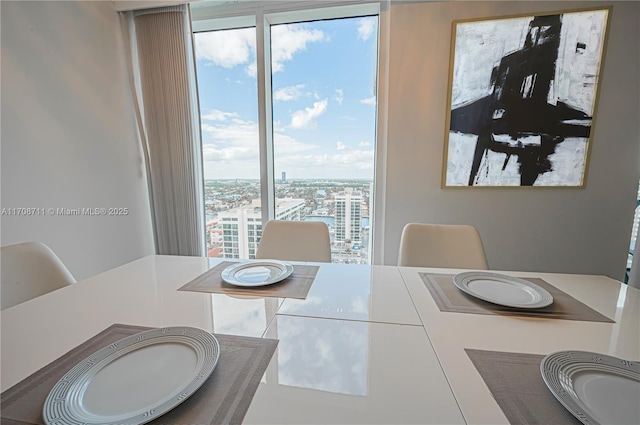 view of dining area