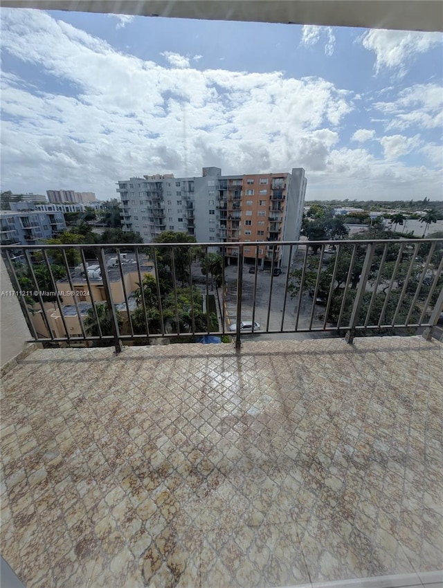 view of patio / terrace with a balcony