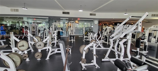 view of exercise room