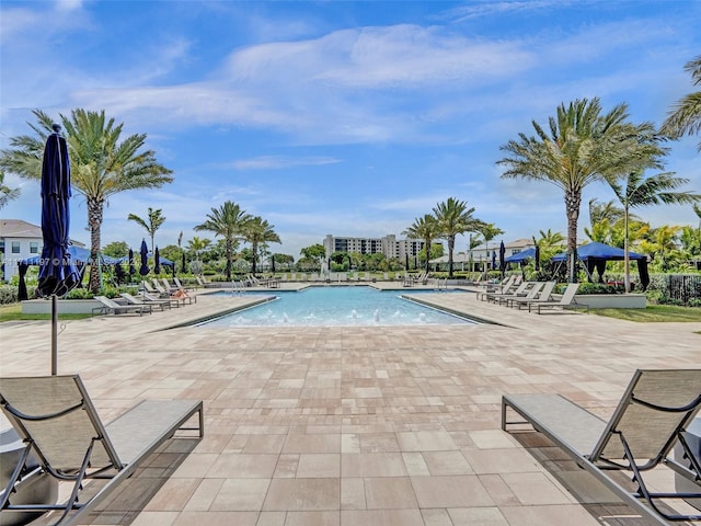 4536 N Silverwood Ln N, Oakland Park, FL 33309 - pool with a gazebo and a patio area