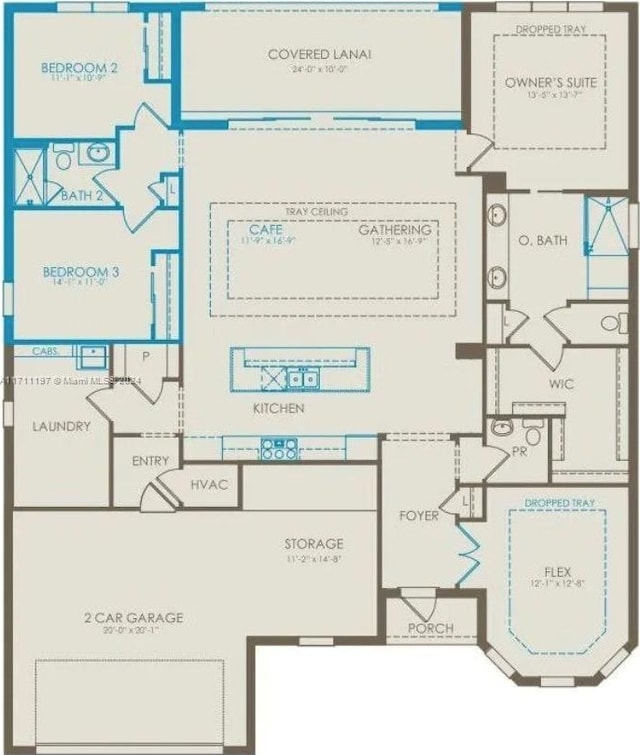 4536 N Silverwood Ln N, Oakland Park, FL 33309 - floor plan