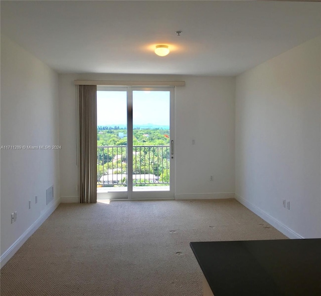 view of carpeted empty room