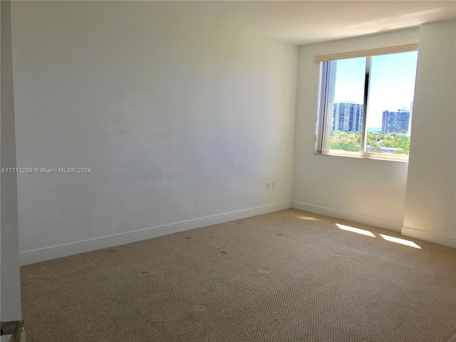 view of carpeted empty room