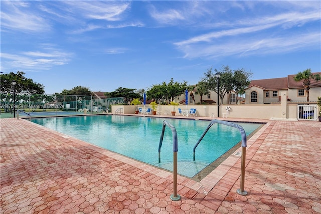 view of pool with a patio