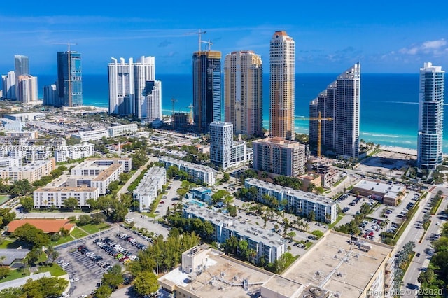 property's view of city with a water view