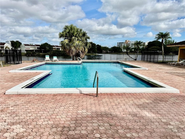 view of pool with a patio