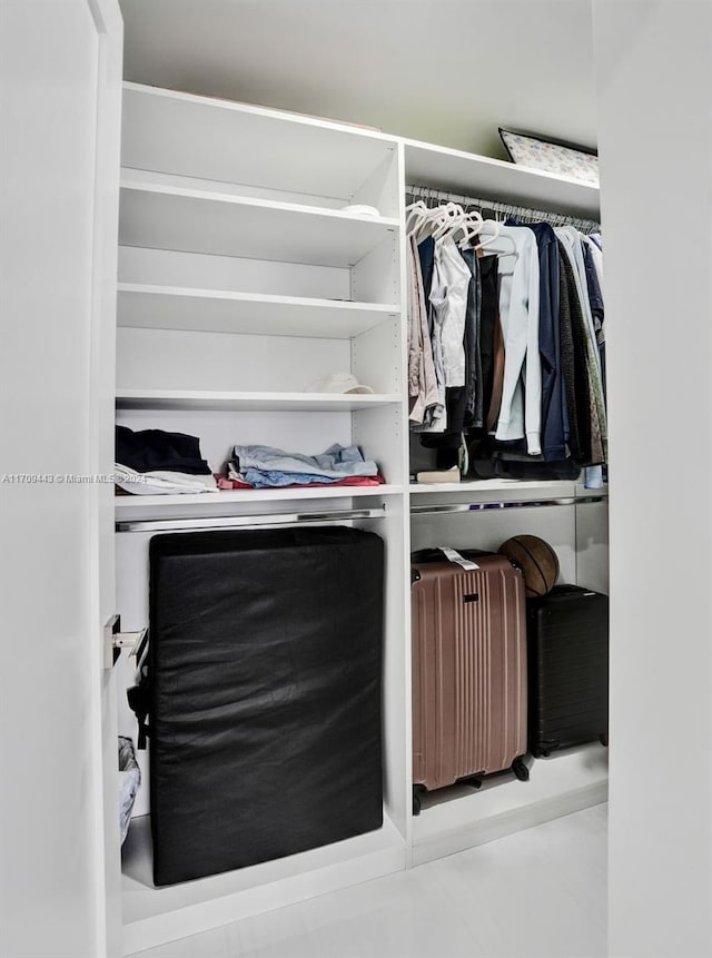 view of closet