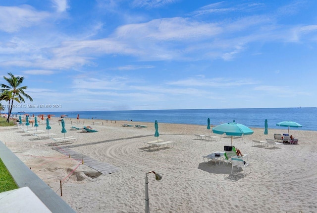 water view with a beach view