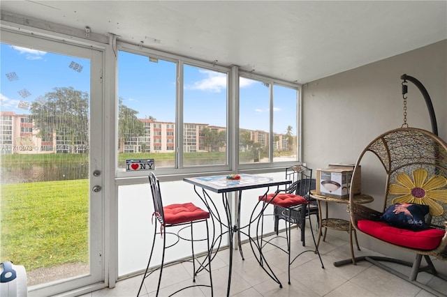 view of sunroom / solarium