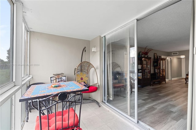 view of sunroom