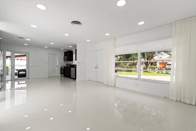 view of unfurnished living room