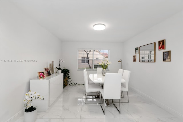 7584 Red Ruby Dr, Delray Beach, FL 33446 - dining area with light marble finish floors and baseboards