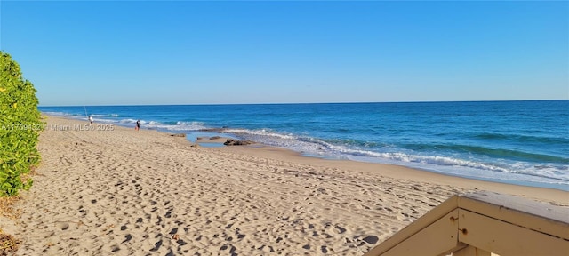 property view of water with a view of the beach