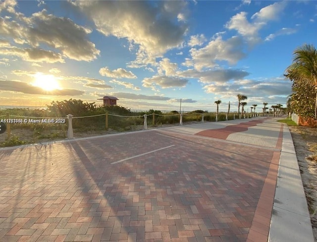 view of property's community featuring volleyball court