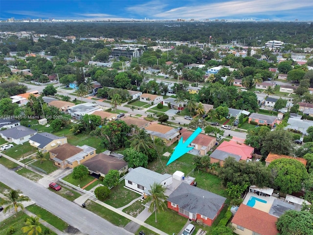 birds eye view of property