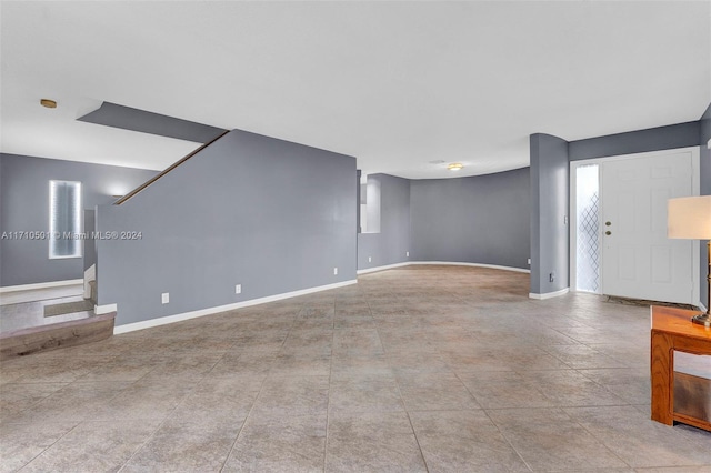 view of unfurnished living room