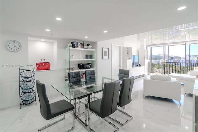 view of dining area