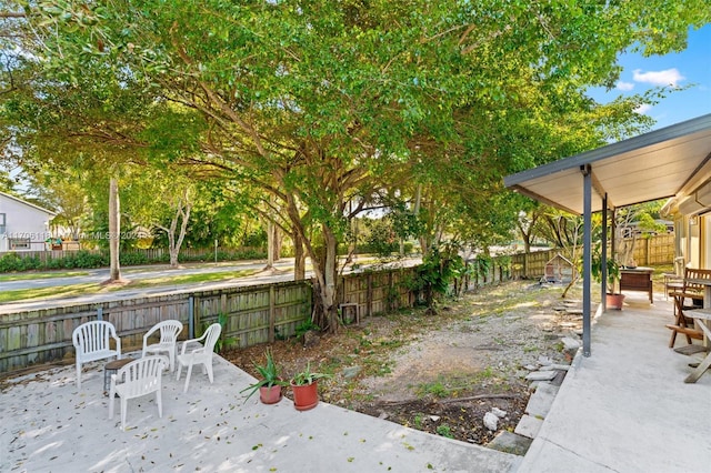 exterior space with a patio area