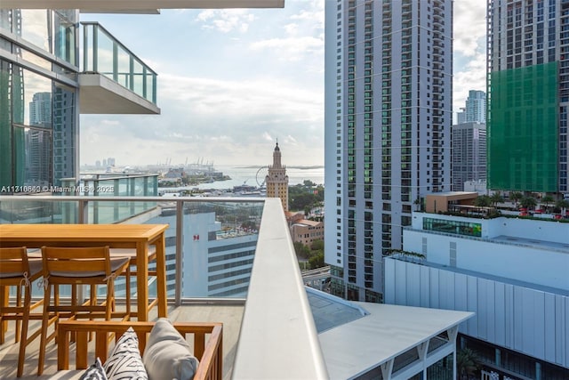 view of balcony