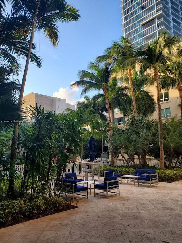 view of home's community featuring a patio area