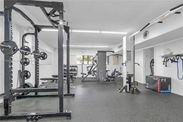 view of workout area