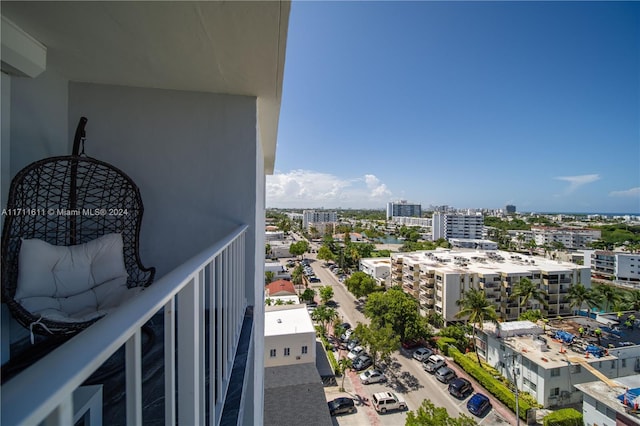 view of balcony