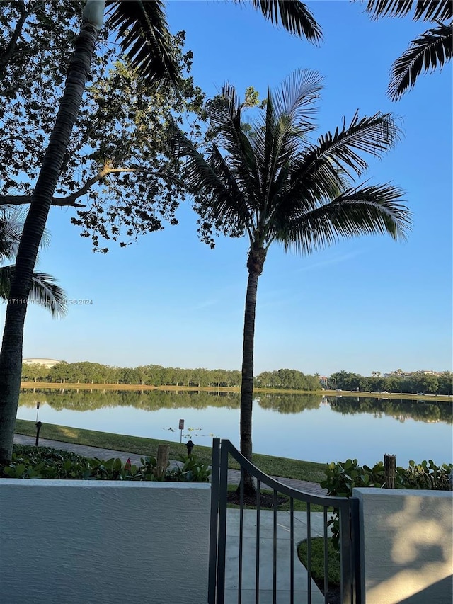 view of water feature