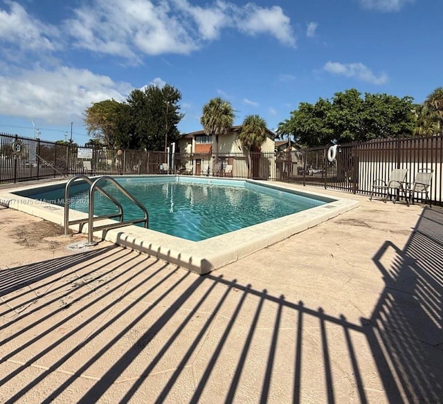 view of pool with a patio