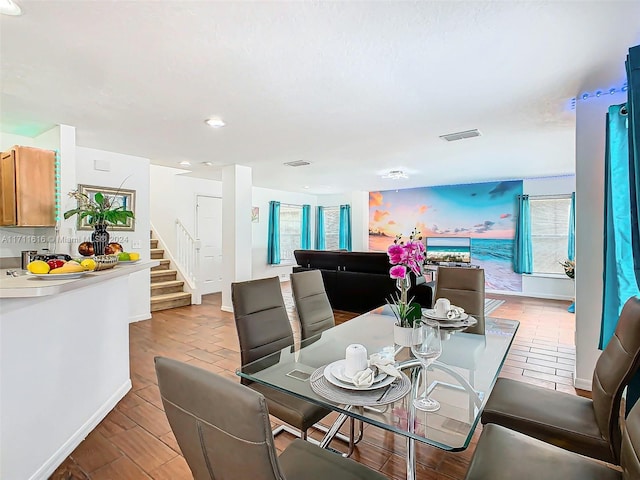 view of dining area