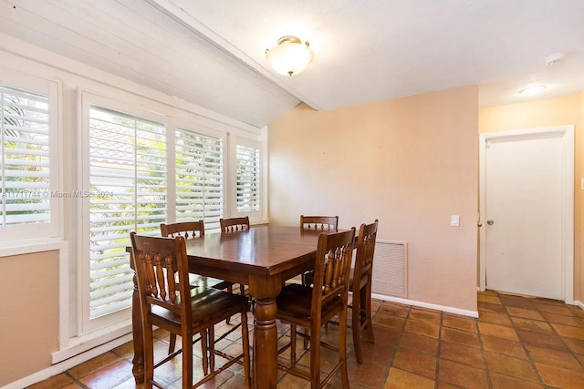 view of dining space