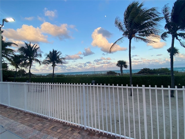 view of water feature