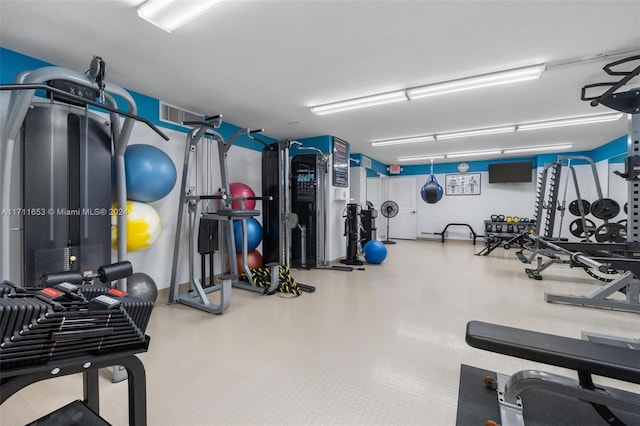 view of exercise room