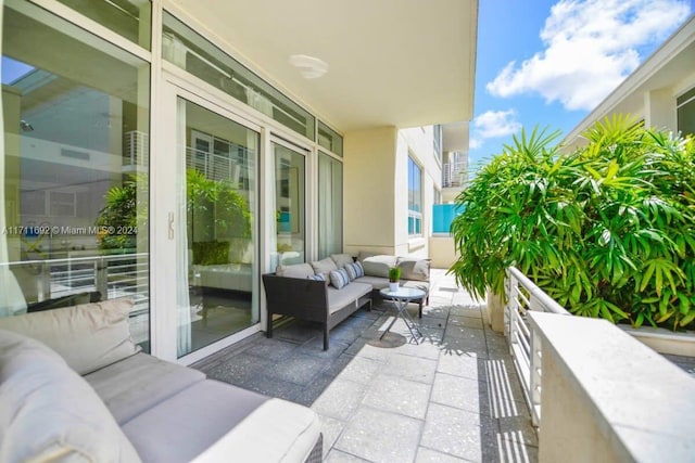 balcony with an outdoor living space