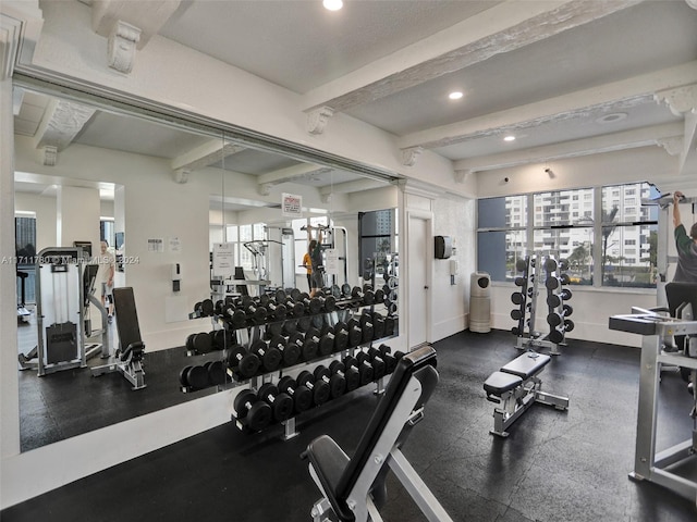 view of exercise room