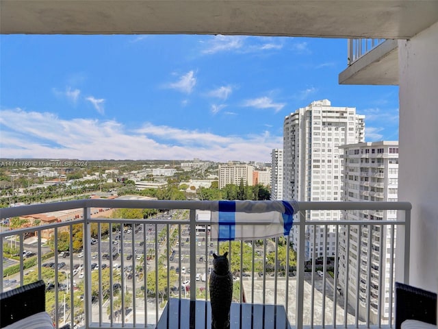 view of balcony