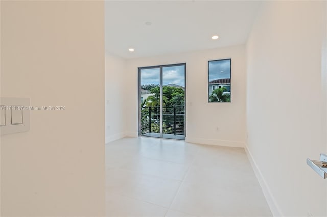 view of tiled empty room