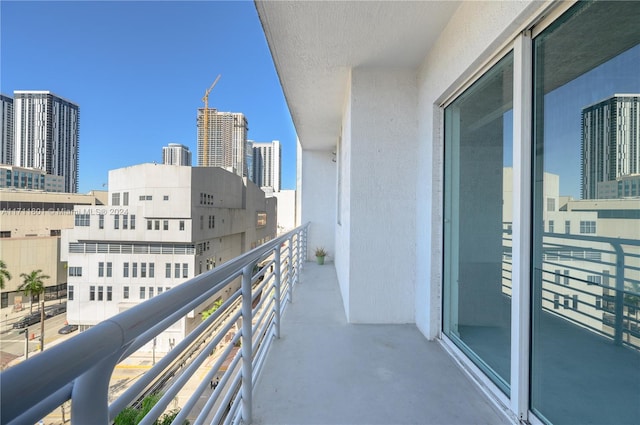 view of balcony