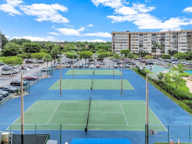 view of tennis court