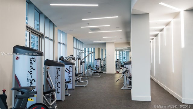 view of workout area